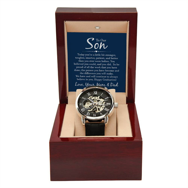 Openwork Watch - For Son From Mom & Dad