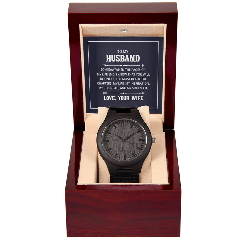 Wooden Watch - For Husband From Wife