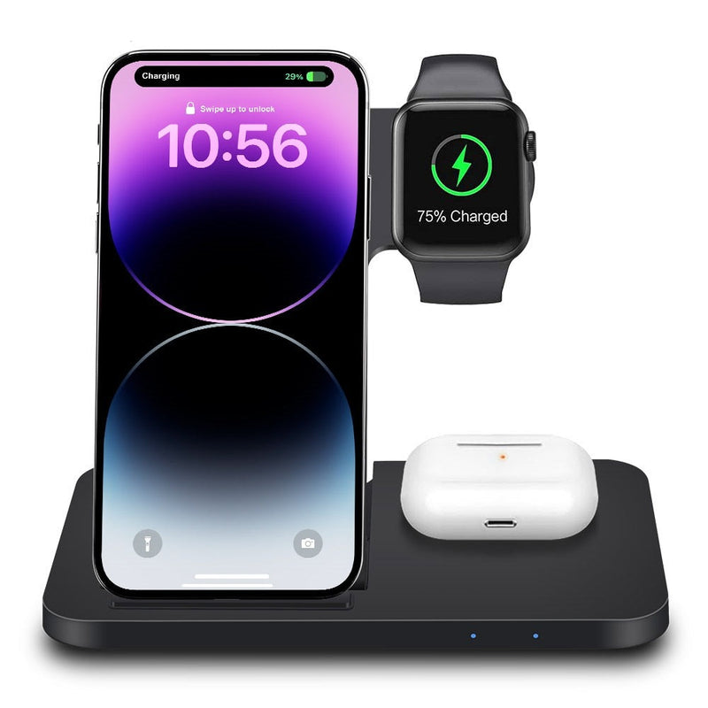 3 in 1 Wireless Fast Charger Dock Station